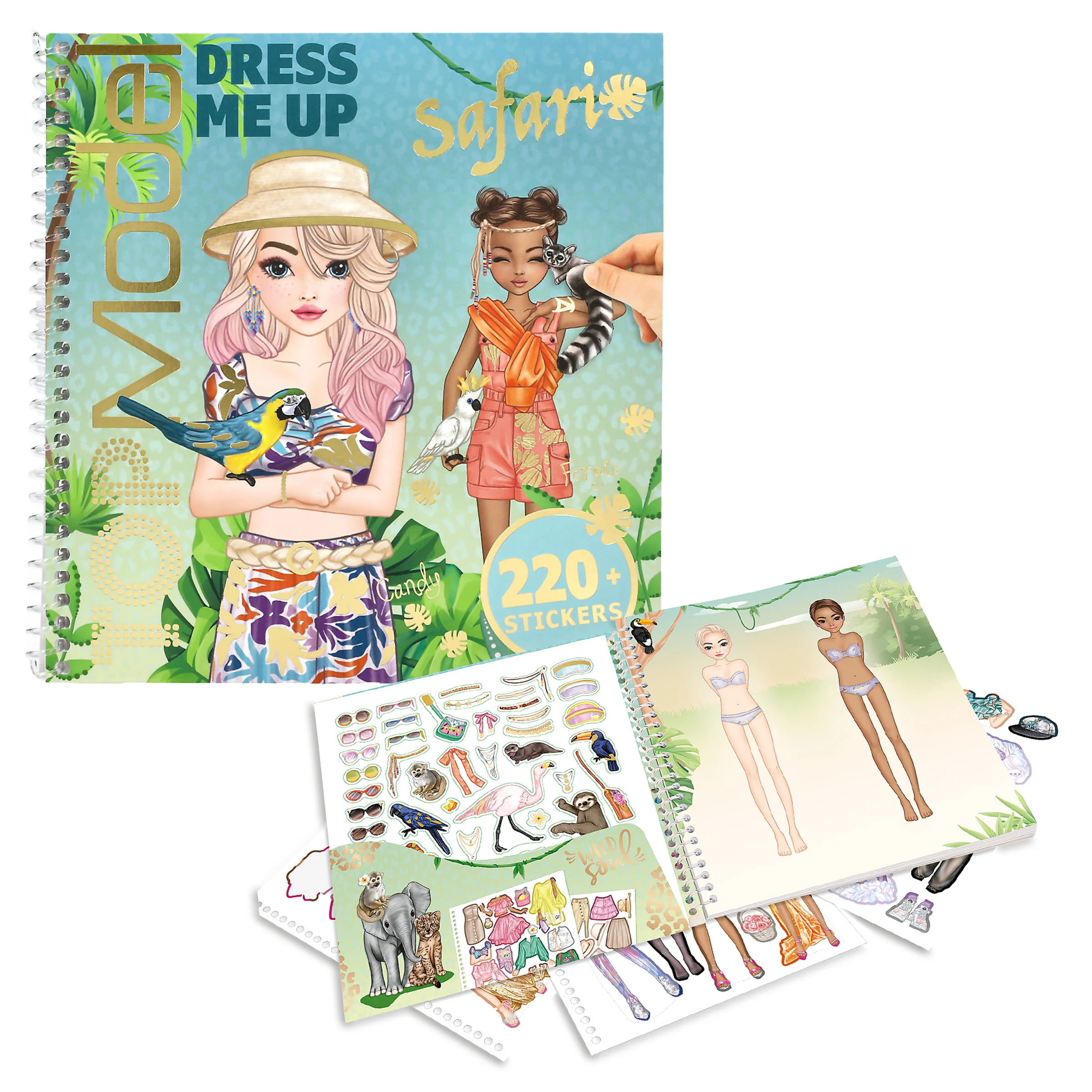 Topmodel – Dress Me up Safari Klistermerkebok v:5395624