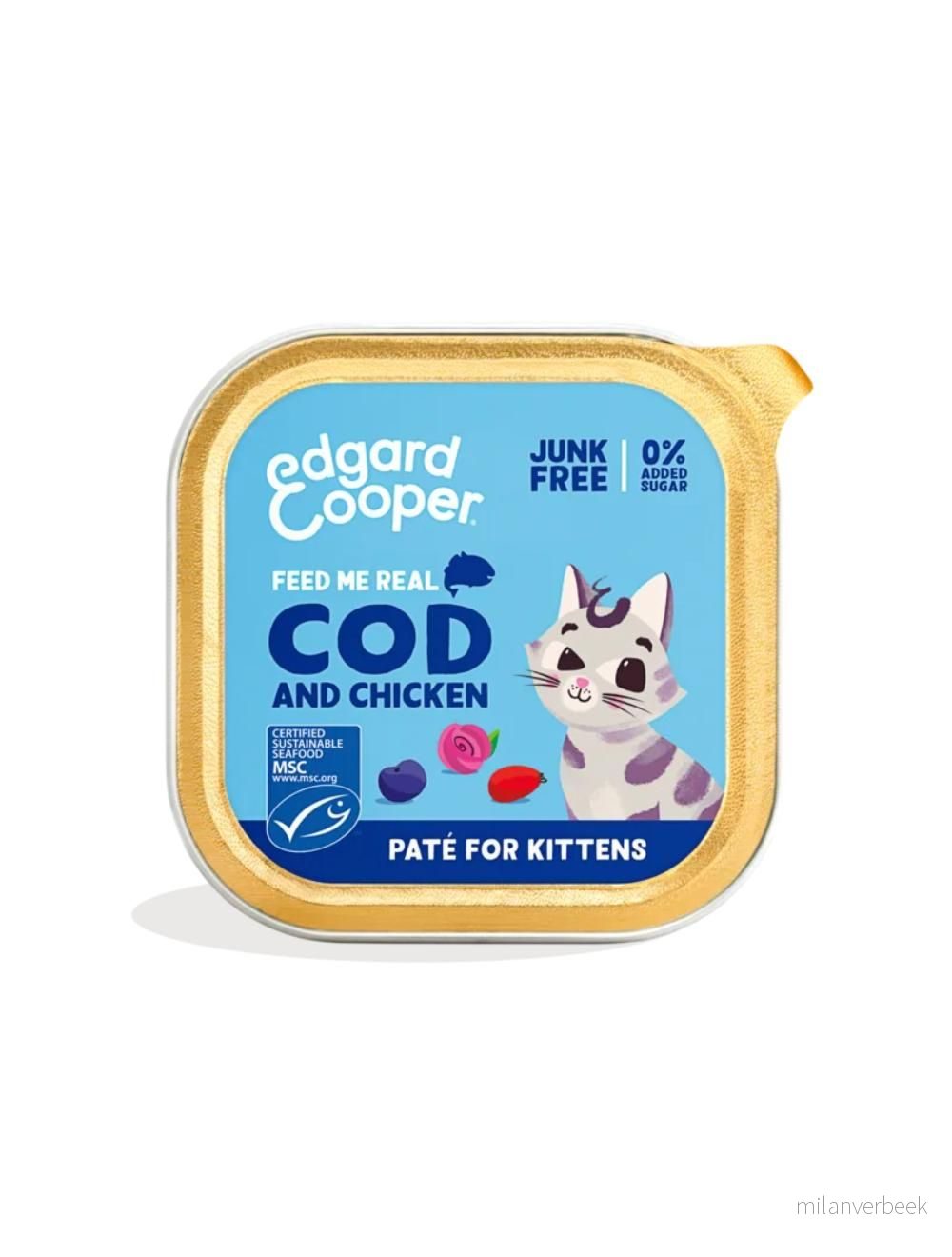 Edgard Cooper - Kitten Vetfood Paté Cod/Chicken - 85g v:8207268