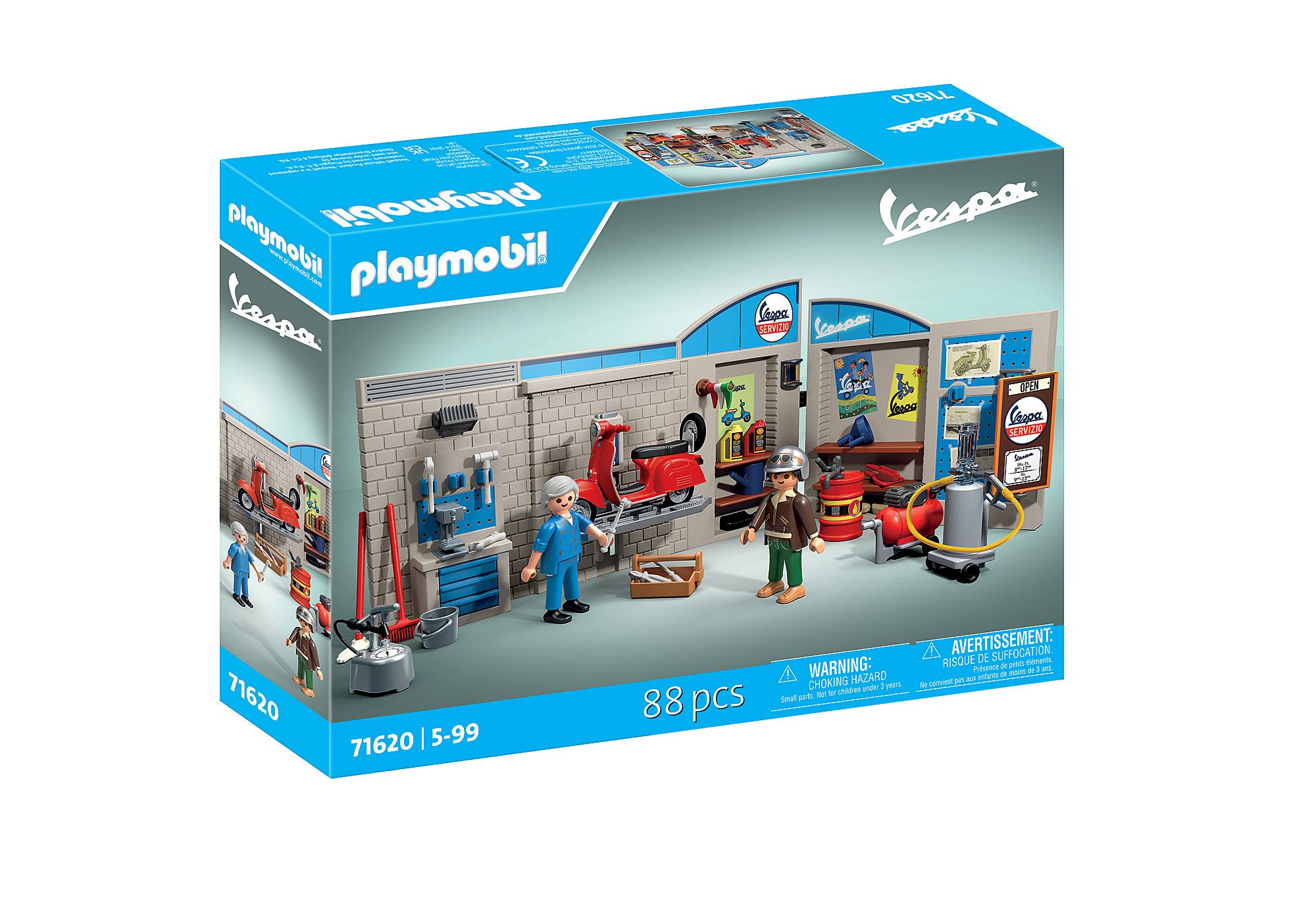 PLAYMOBIL - 60s Vespa Garage (71620) - Gratis frakt v:9210874