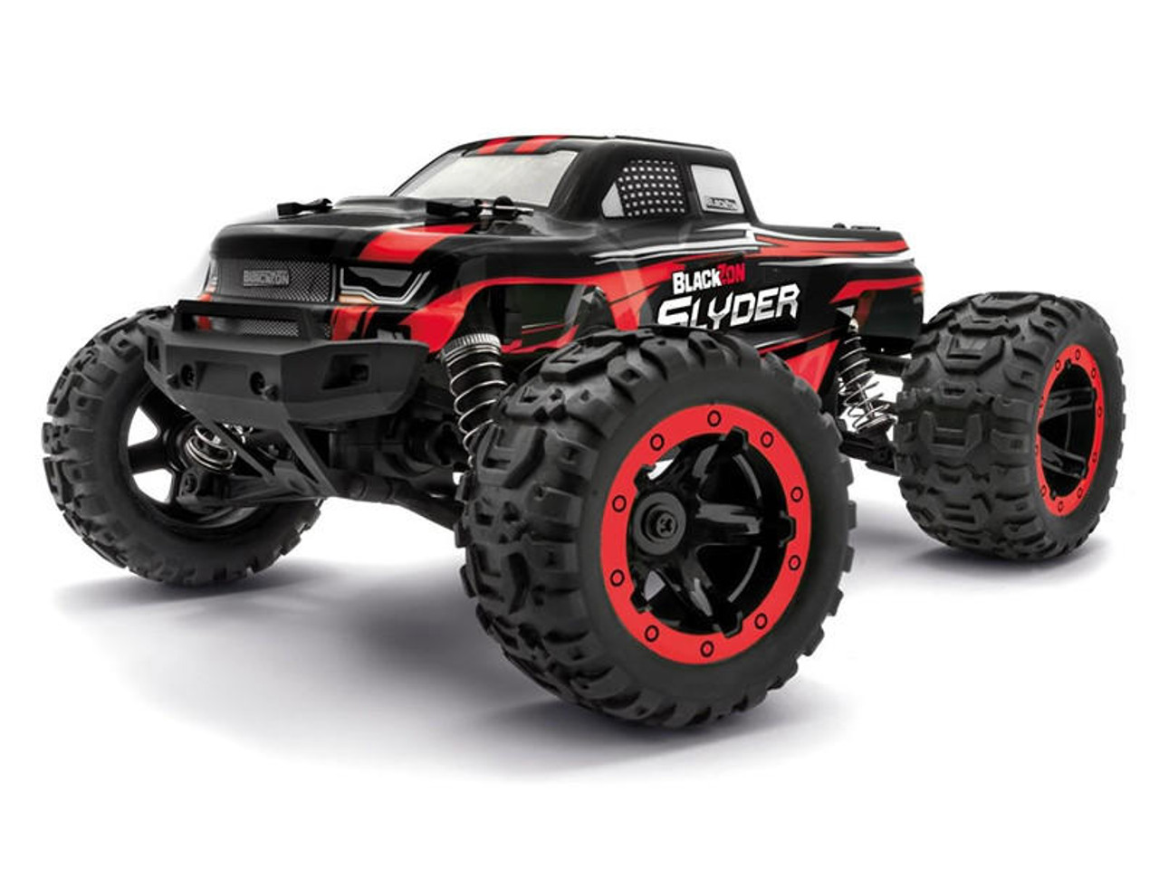 BLACKZON - Slyder MT 1/16 4WD Electric Monster Truck - Red (540098) - Gratis frakt v:7150277