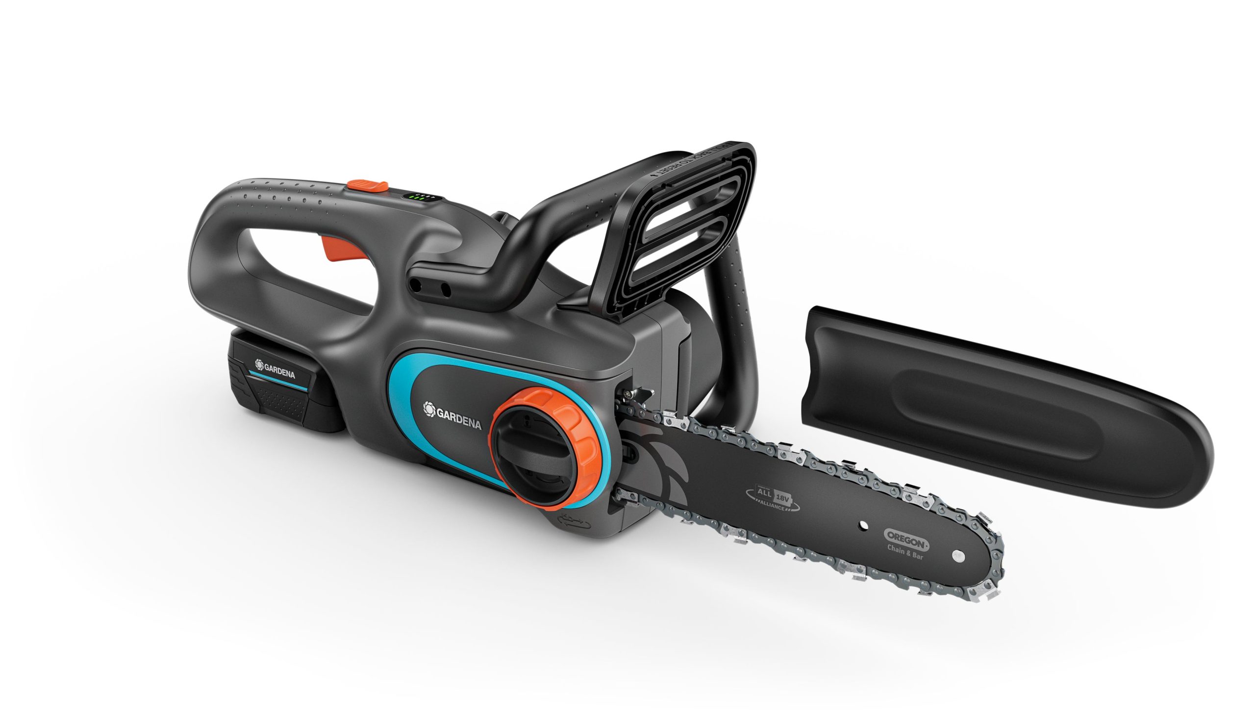 Gardena - Chainsaw PowerSaw 250/18V Ready-To-Use - Battery-Powered with 18V P4A Battery - 25 cm chain bar - Gratis frakt v:7105276