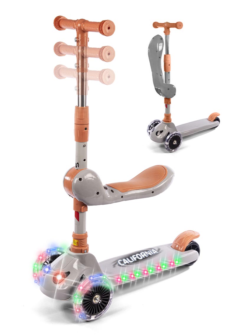 California - Scooter with Seat & Light-Up Wheels v:8926707