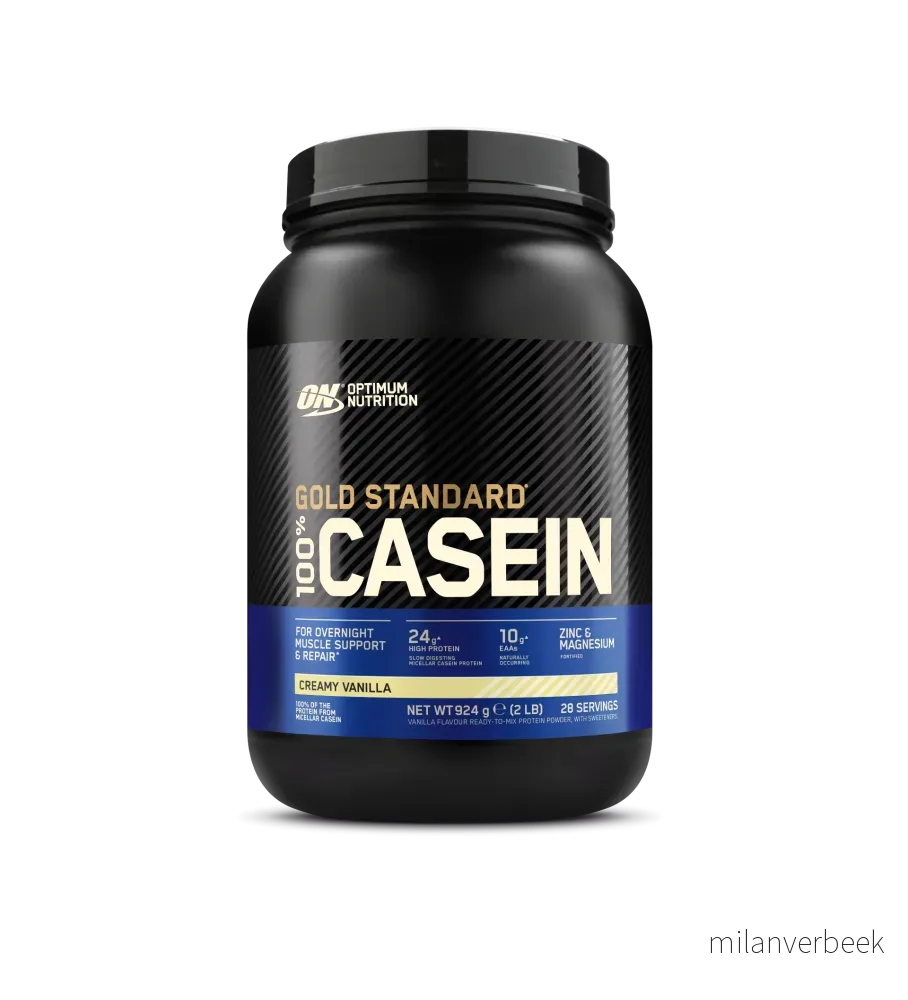 Optimum Nutrition - 100% Gold Standard Casein - Creamy Vanilla - 2LB - Gratis frakt v:3563226
