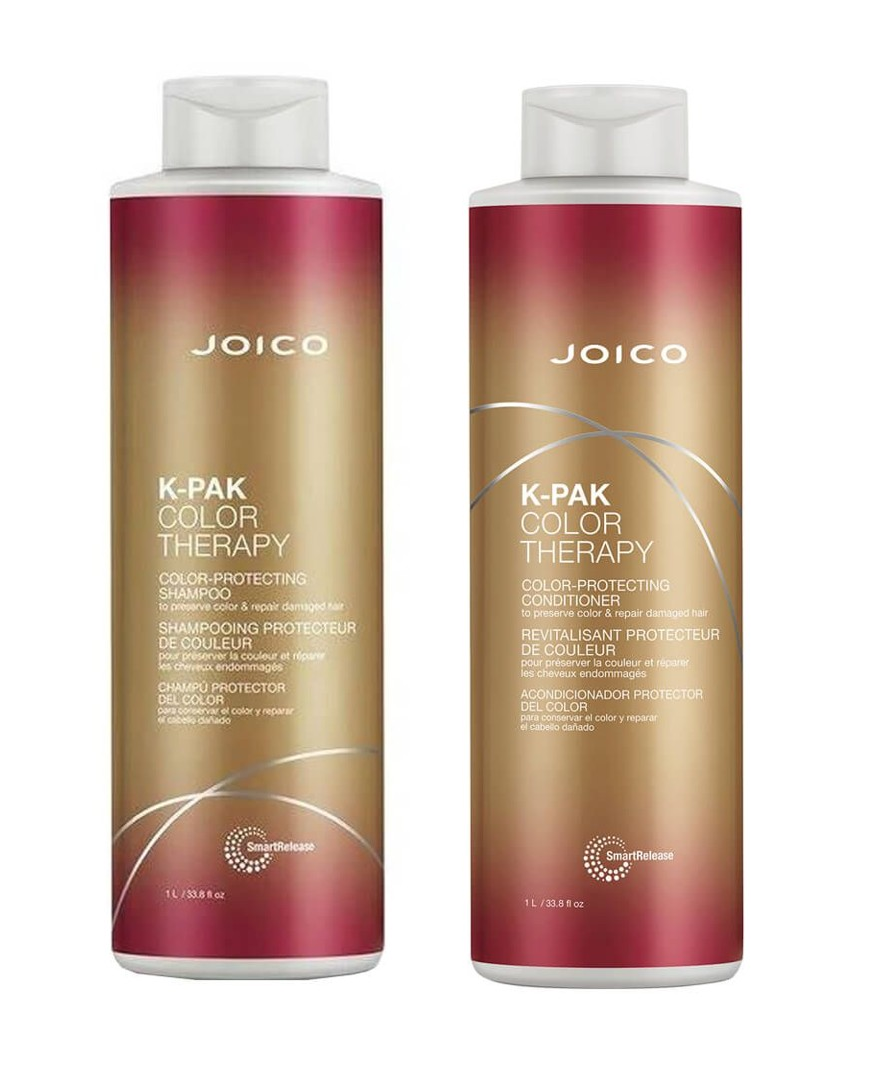 Joico - K-Pak Color Therapy Color Protecting Shampoo 1000 ml + Joico - K-Pak Color Therapy Color Protecting Conditioner 1000 ml - Gratis frakt v:9537472