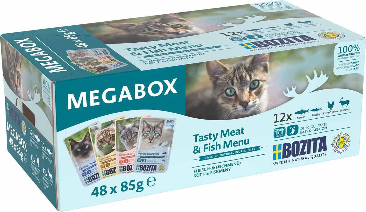 Bozita – Feline Pouch CIS Megabox – 48x85G – Gratis frakt v:7121563 Bozita – Feline Pouch CIS Megabox – 48x85G – Gratis frakt v:7121563