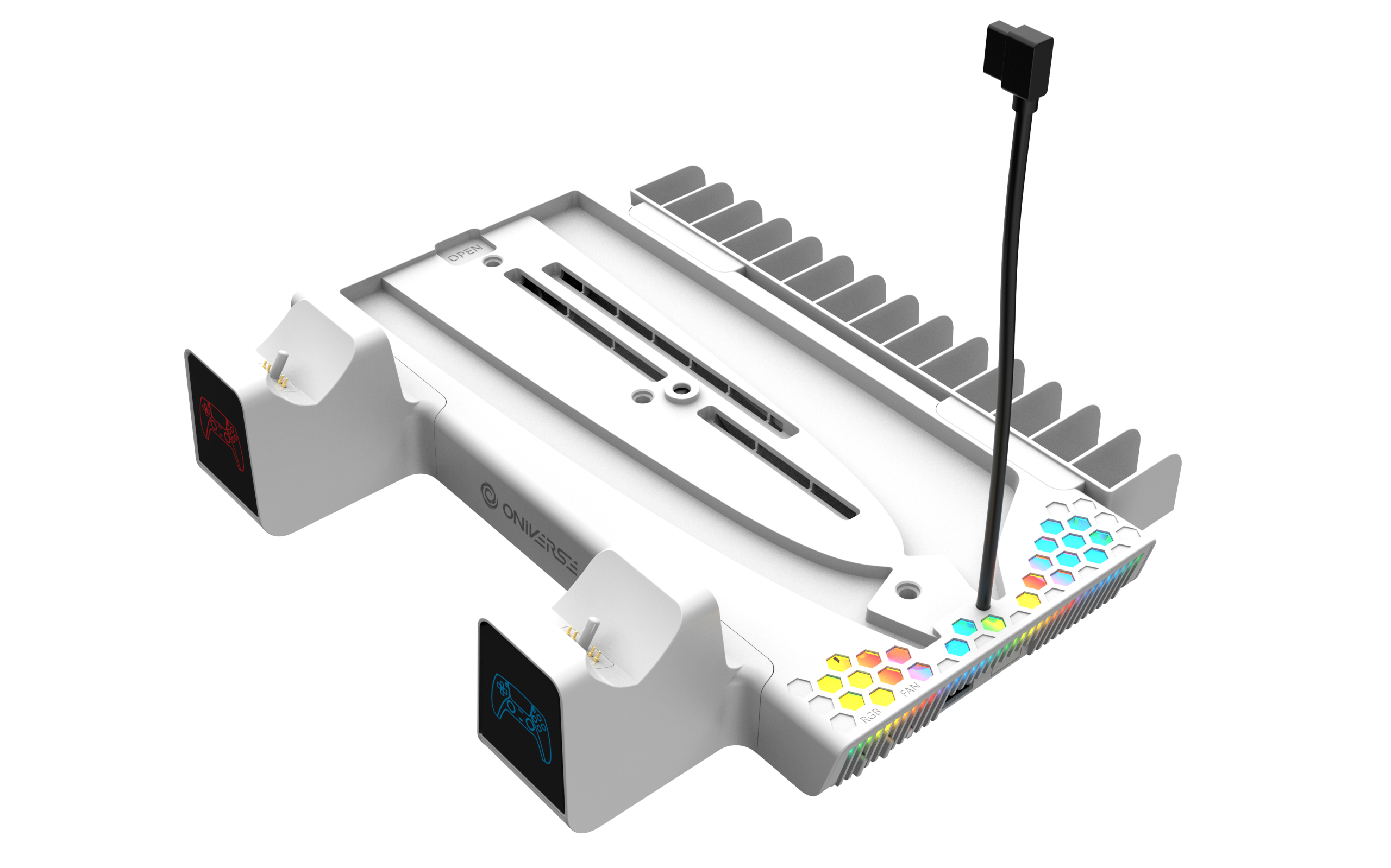 Oniverse Ps5 Nexus 5 Multifunction Stand For Ps5 - White v:5382030
