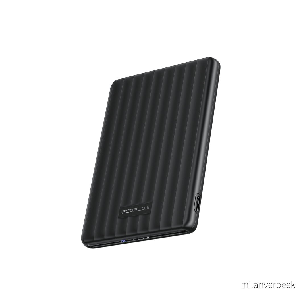 EcoFlow - RAPID Mag Strømbank - 7,5W - Magnetisk Lading - Svart - Black - Gratis frakt v:8099398