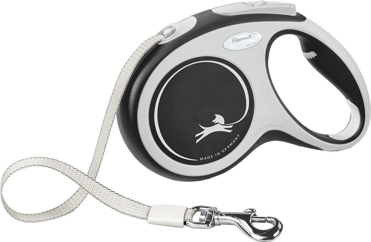Flexi - Lead New Comfort - M - 5m Tape - Black- Max 25Kg v:8330305