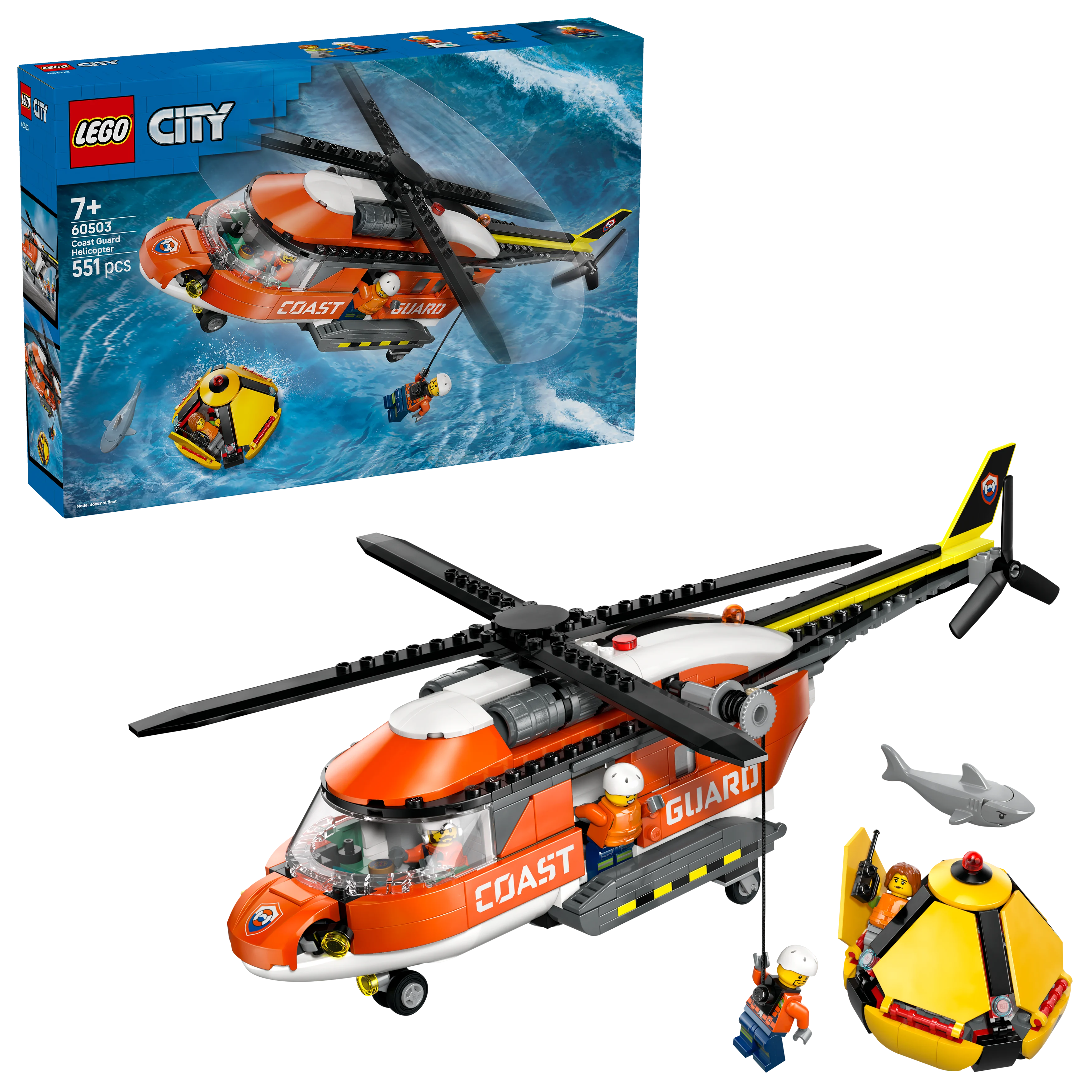 LEGO - City - Kystvakthelikopter (60503) - Gratis frakt v:2939141