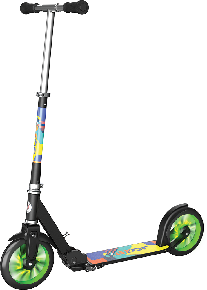 Razor - A5 Lux Light Up Scooter - Green (13073033) - Gratis frakt v:7710811