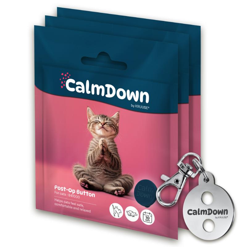 Calmdown by Kruuse – CalmDown Cat Tag Kit – 3 button v:8560118 Calmdown by Kruuse – CalmDown Cat Tag Kit – 3 button v:8560118