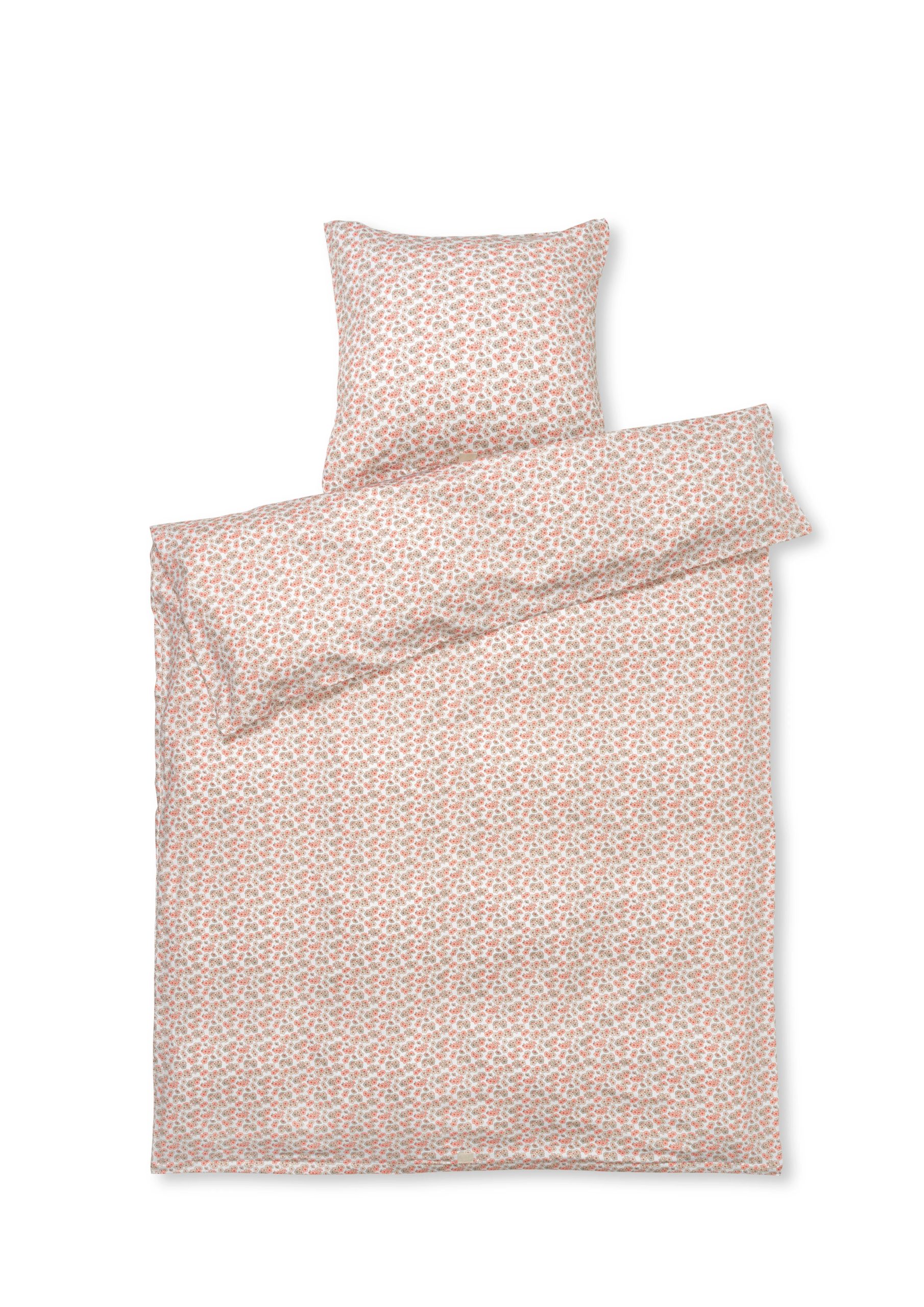Juna – Pleasantly Sengetøy – Hvit/Rosa – 140×200 cm – Gratis frakt v:3340335