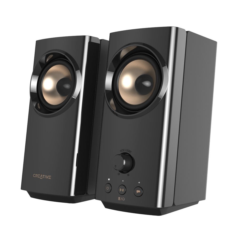Creative - T60 Compact Hi-Fi 2.0 Speakers, Black - Gratis frakt v:1352019