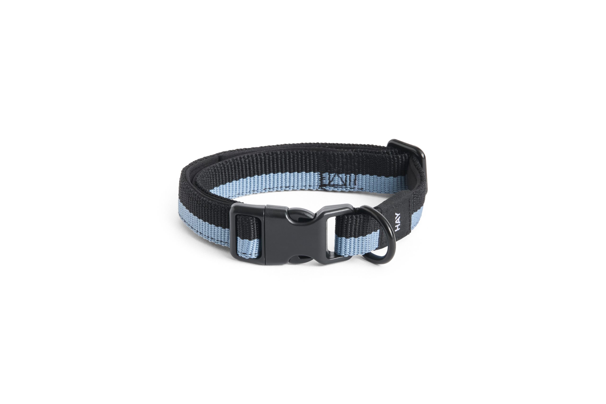 HAY – Hundehalsbånd Flat – S/M – 45 cm – Blå og Svart - Flerfarget - Blue & Black v:4190533