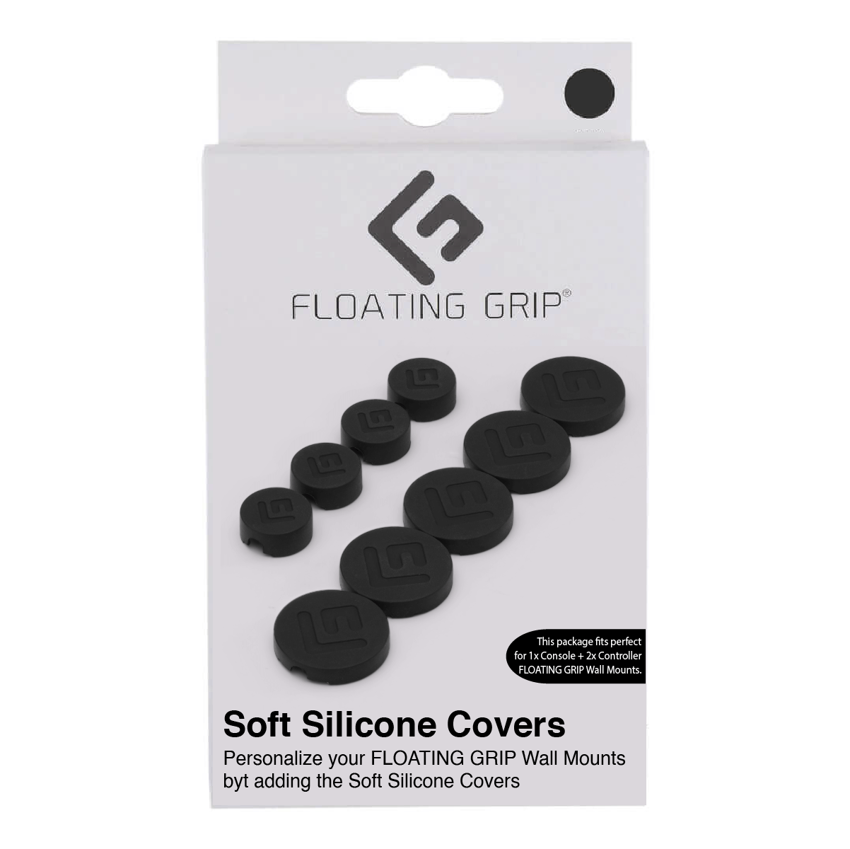 Floating Grip Wall Mount Covers (Black) – Black – Svart v:2981131 Floating Grip Wall Mount Covers (Black) – Black – Svart v:2981131