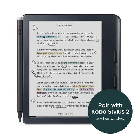 Kobo – Libra Colour E-Reader – Black – Gratis frakt v:9471615
