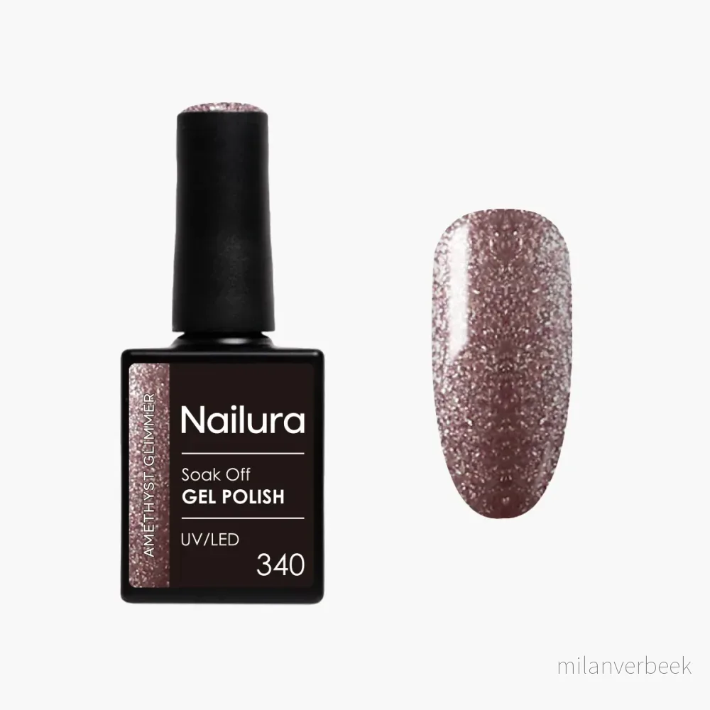 Nailura - Gel Polish 340 - Amethyst Glimmer - 10 ml - Amethyst Glimmer v:1259692