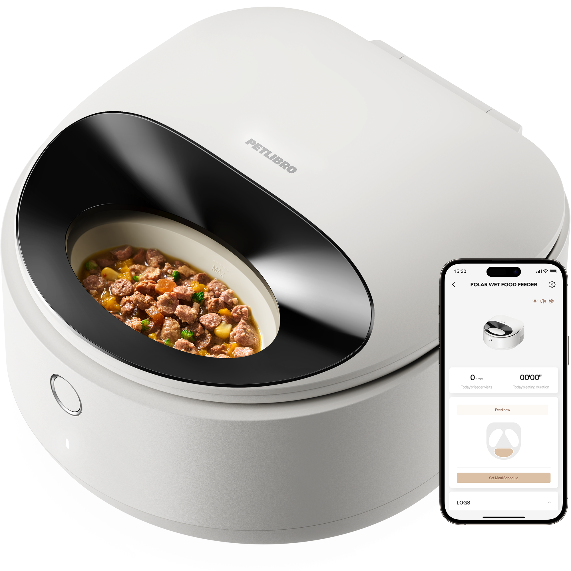 Petlibro – POLAR Wet Food Feeder – White – Gratis frakt v:2756349