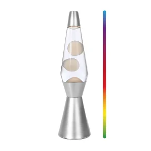 iTotal – Spaceship LED Lava Lamp with Color-changing Light – White Wax and Silver Base – Silver v:5892673 iTotal – Spaceship LED Lava Lamp with Color-changing Light – White Wax and Silver Base – Silver v:5892673