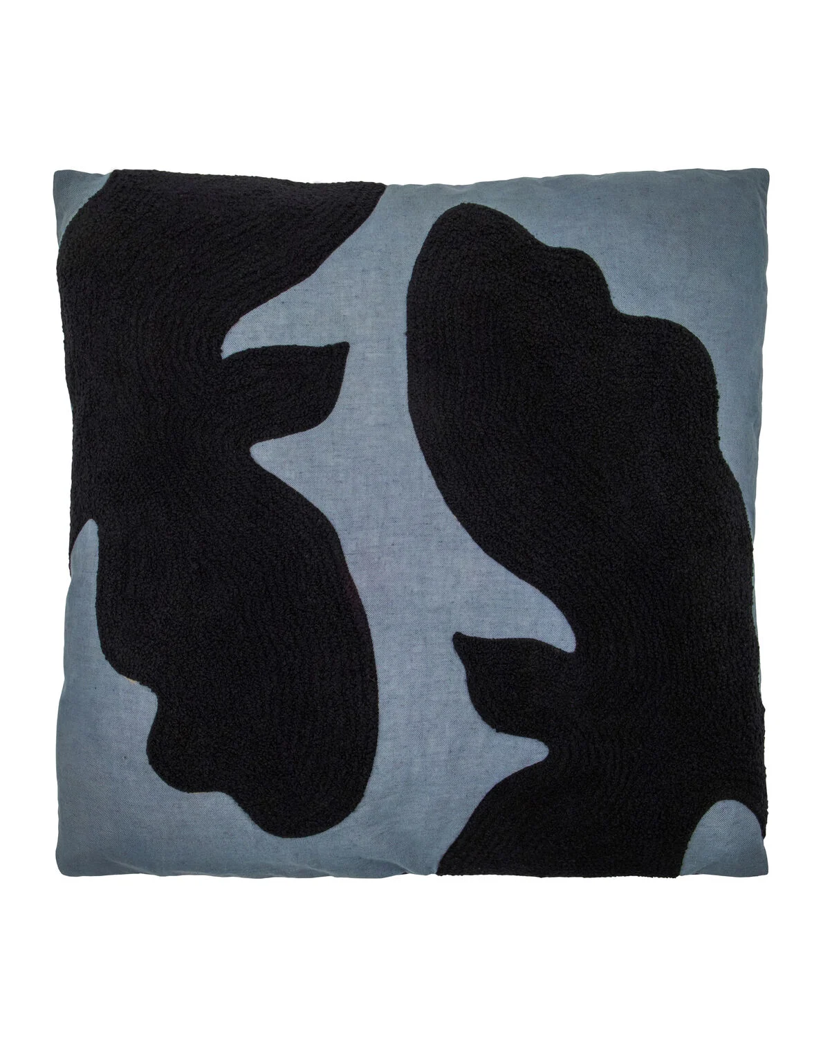 House Doctor - Cushion HDMiki - Aegean blue, Black - Gratis frakt v:1657251