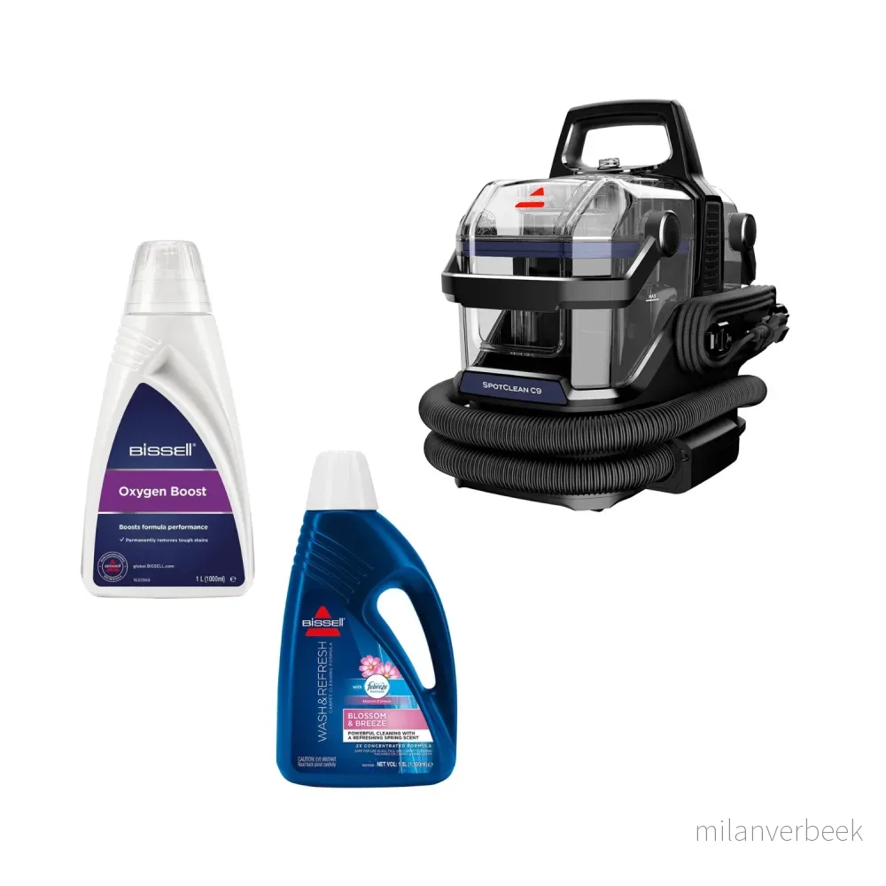 Bissell – SpotClean C9 Select 3989N & Wash & Refresh Febreze 1.5L & Oxygen Boost 1L – Pakke – Gratis frakt v:7133858