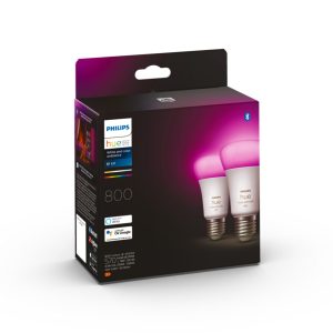 Philips Hue – 2-pakning E27 – White & Color Ambiance – Gratis frakt v:8680952 Philips Hue – 2-pakning E27 – White & Color Ambiance – Gratis frakt v:8680952