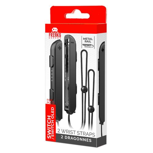 Freaks And Geeks - Joy-Con hand wrist strap *1 pair Black v:9381552