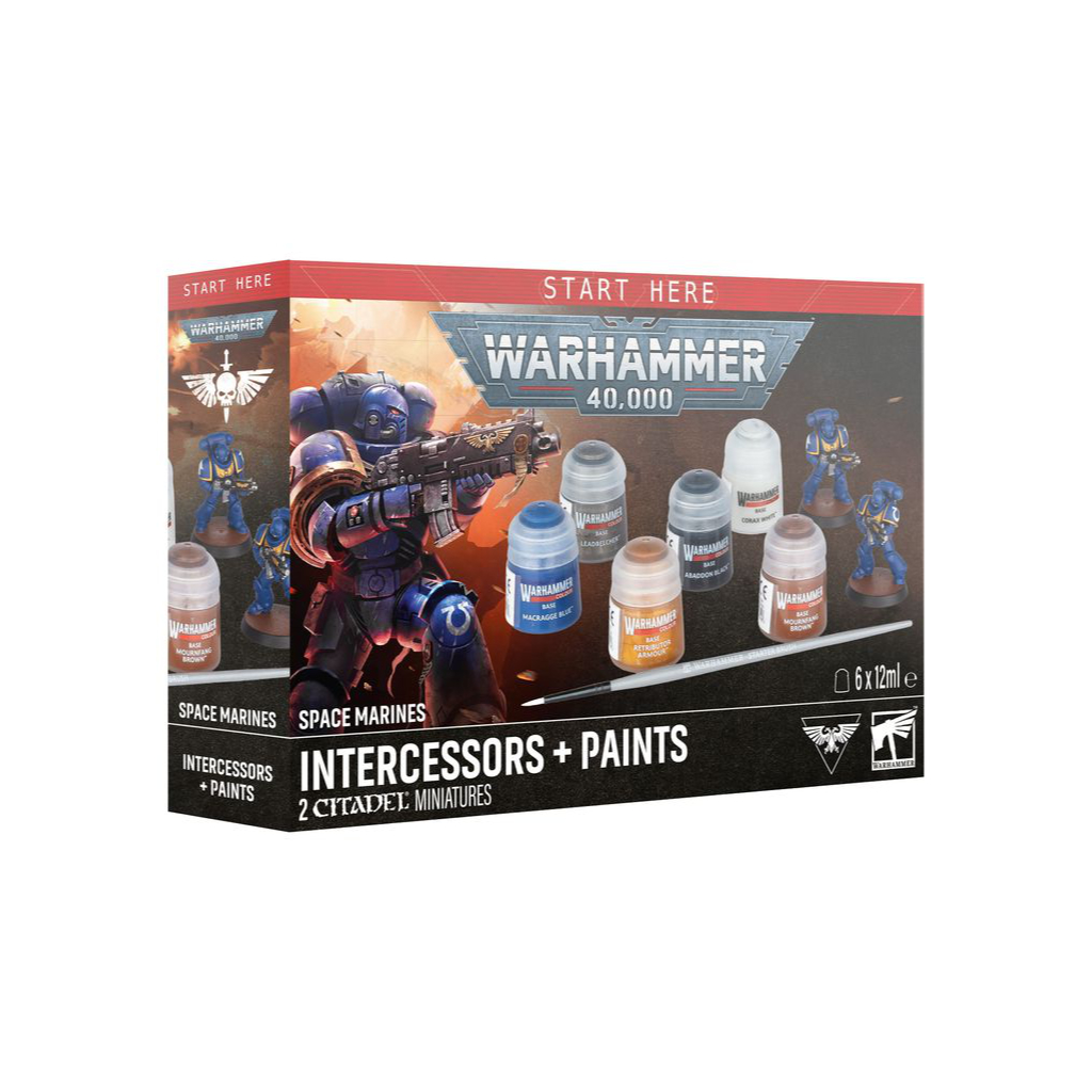 Warhammer 40.000 - Space Marines - Intercessors + Paint Set v:1852937