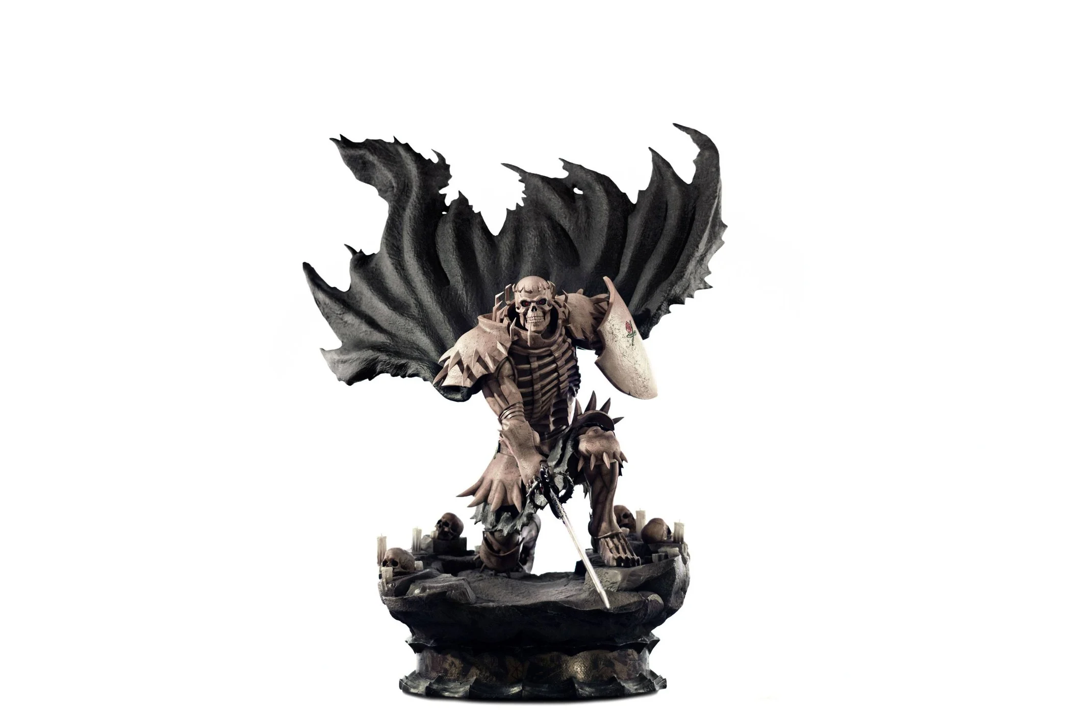 First4Figures - Berserk: Skull Knight (White Bone Variant) RESIN Statue /Figures - Gratis frakt v:1534254