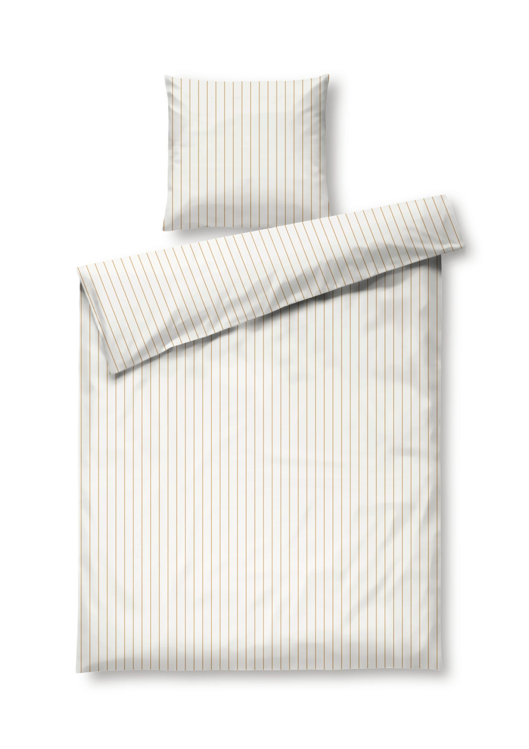 Juna – Soft Sengetøy – Off-White/Caramel – 140×220 cm – Gratis frakt v:5207283
