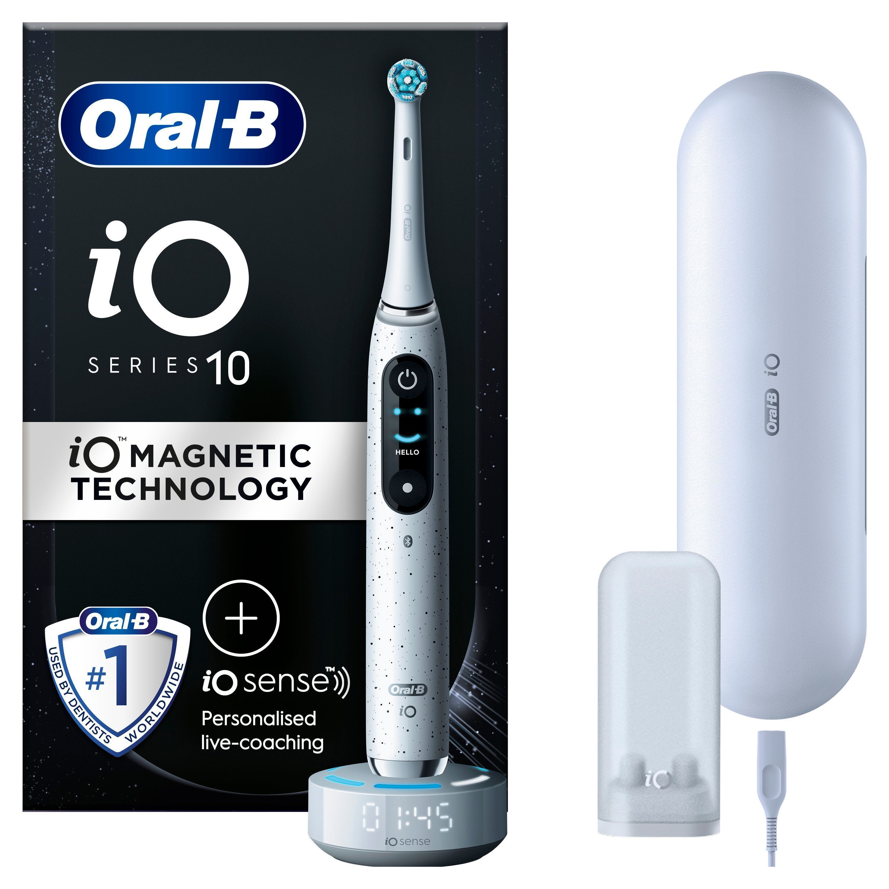 Oral B - iO10 Stardust White Electric Toothbrush - E - White - Gratis frakt v:2084613