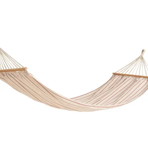 HAY – Outdoor Market Hengekøye – Beige med Rød Stripe – Beige & Red – Gratis frakt v:3099895