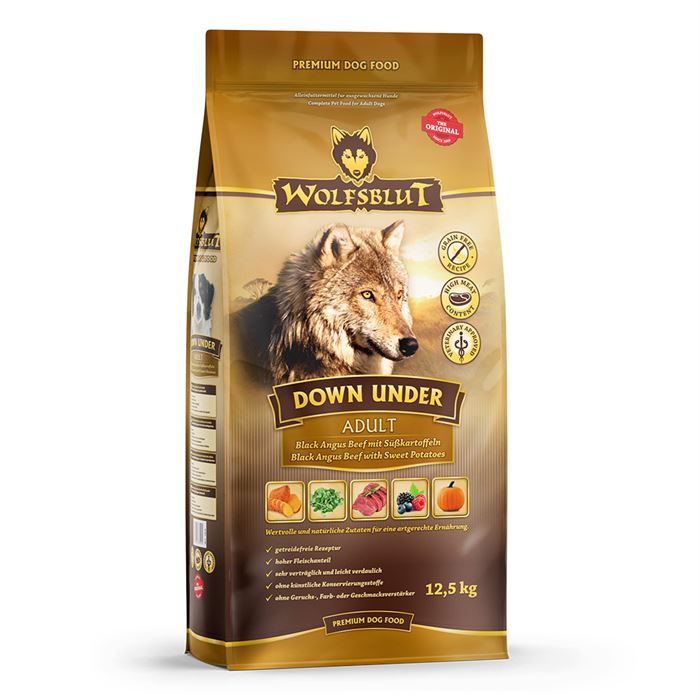 Wolfsblut - Dogfood - Down Under 12,5 kg - Black angus - Gratis frakt v:9192332