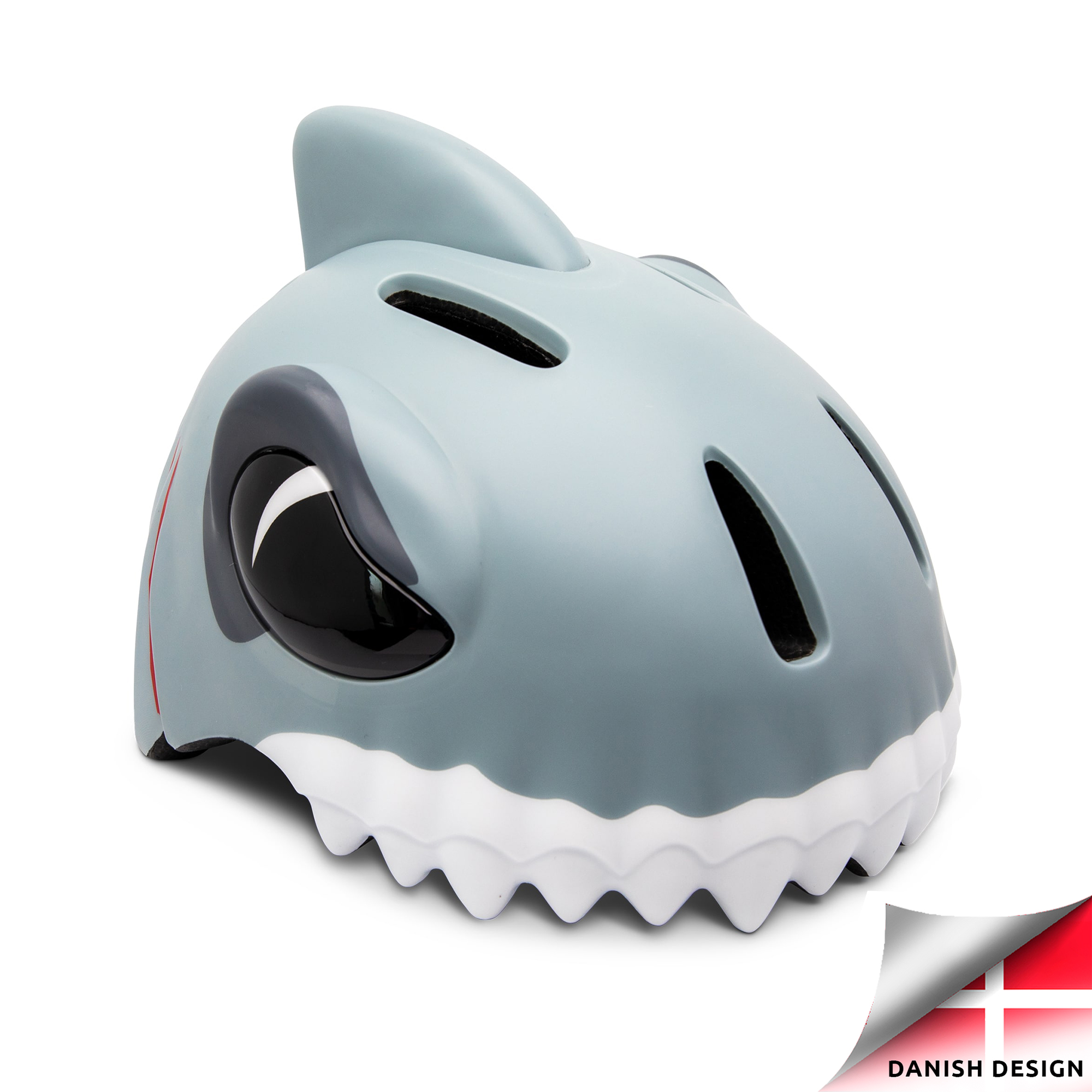 Crazy Safety – Shark Bicycle Helmet – Grey (CS190108) – Gratis frakt v:6977063