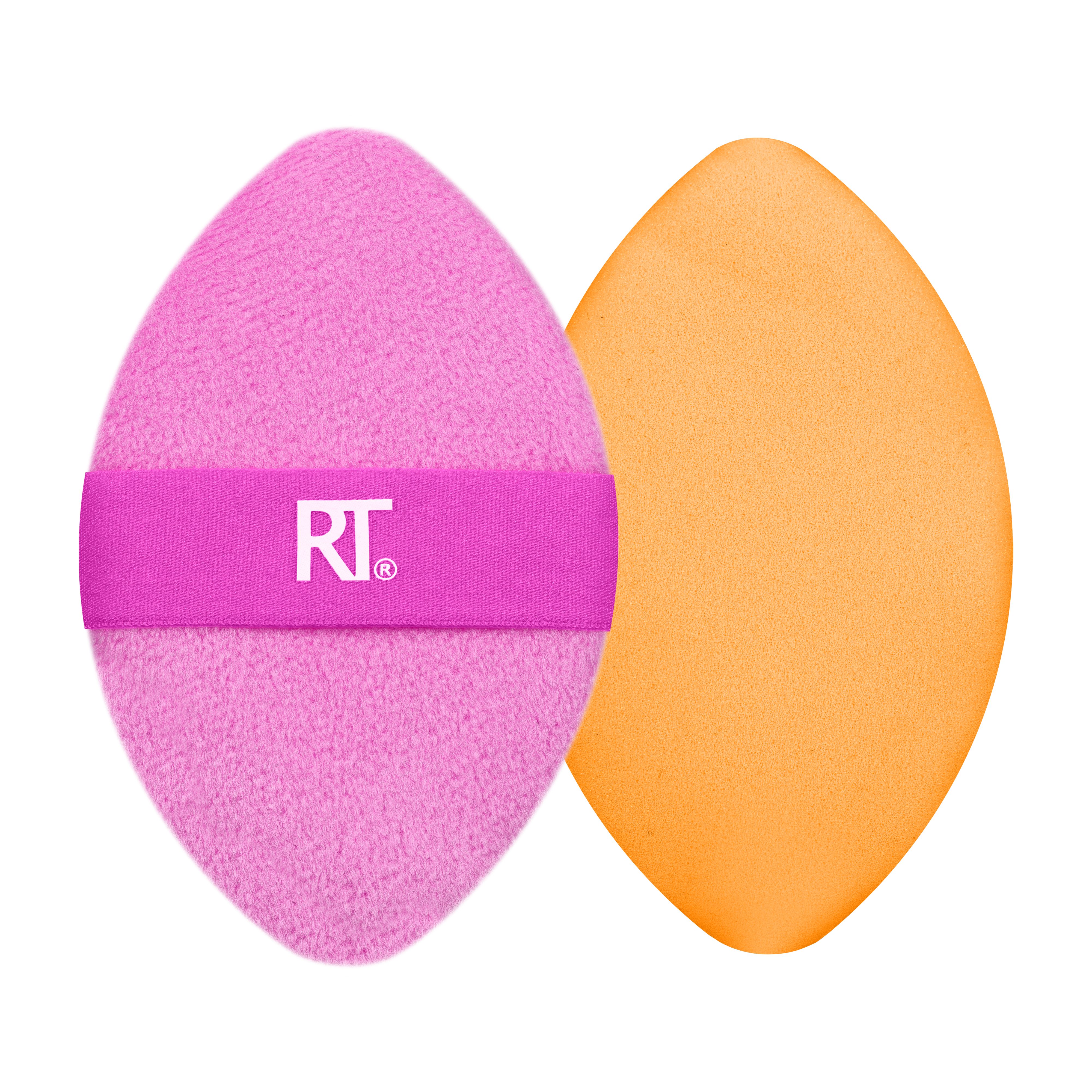 Real Techniques - Miracle 2-in1 Powder Puff Duo - Pink/Orange v:3728878