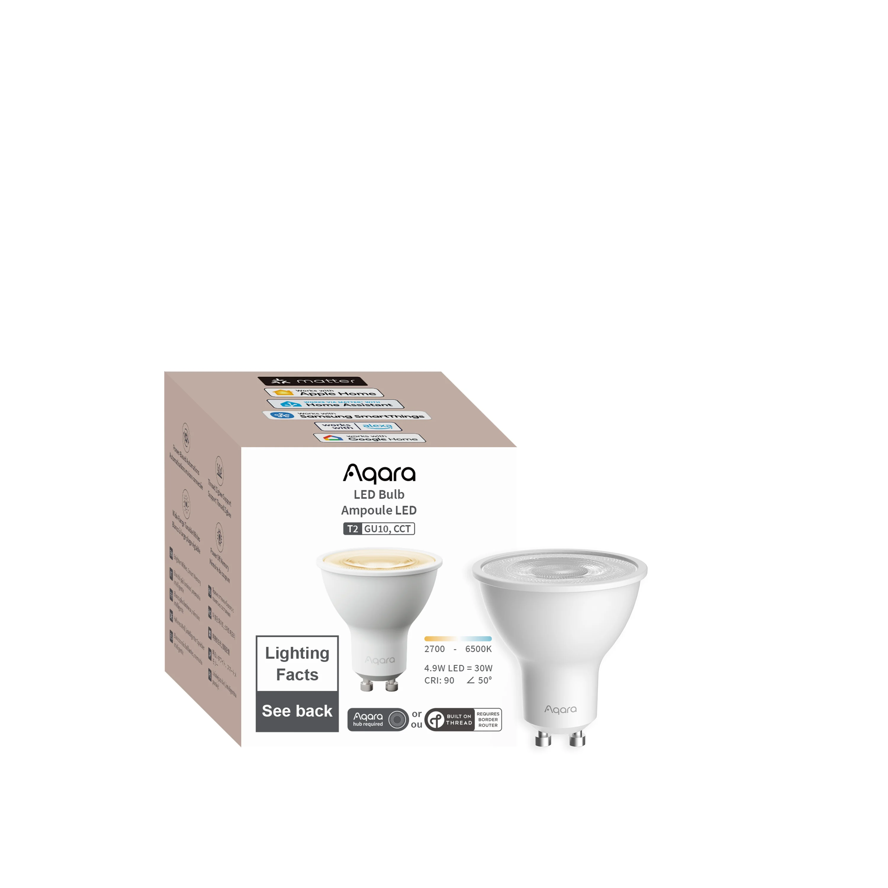 Aqara - GU10 LED Bulb T2 Turnable White v:7930182