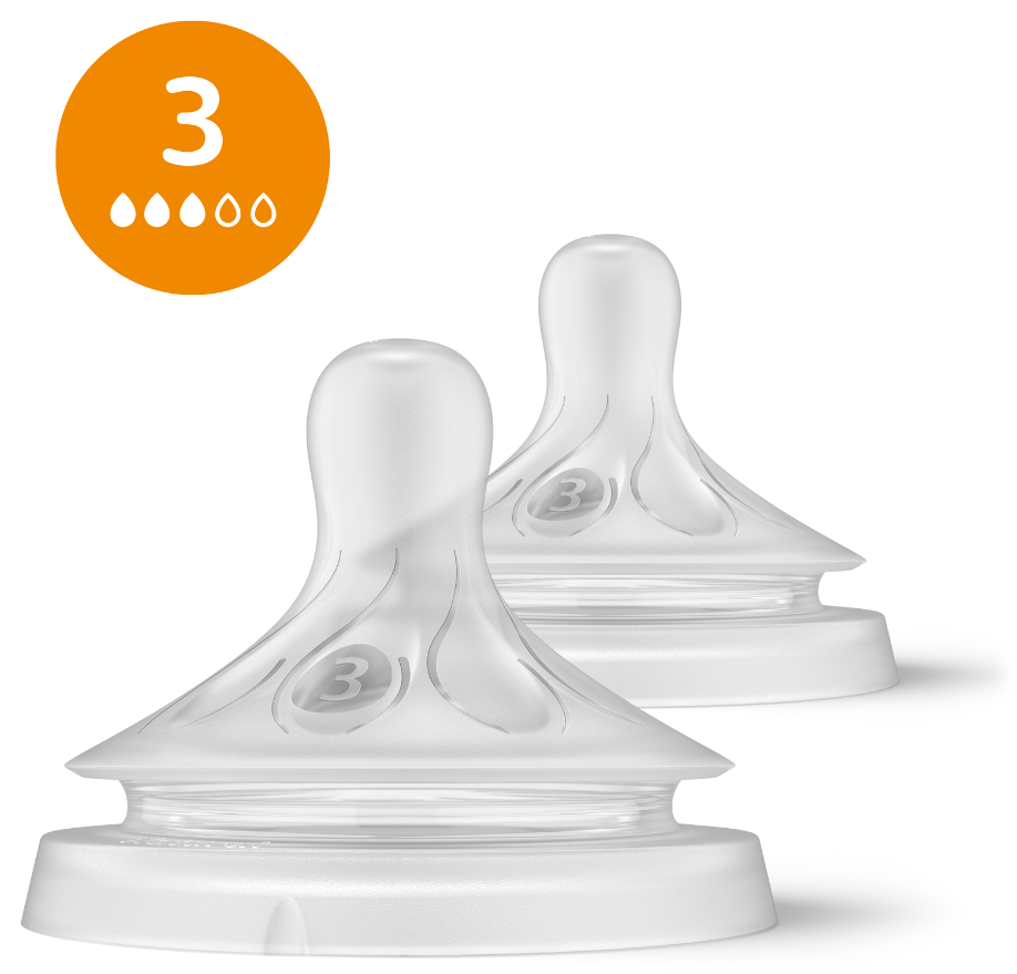 Philips Avent – Niplle, Natural Response Nipple 2 pieces medium Flow Nipple v:5483744