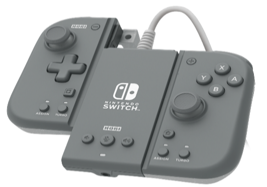 HORI - Switch Split Pad Compact Attachment Set (Grey) - Gratis frakt v:2715347