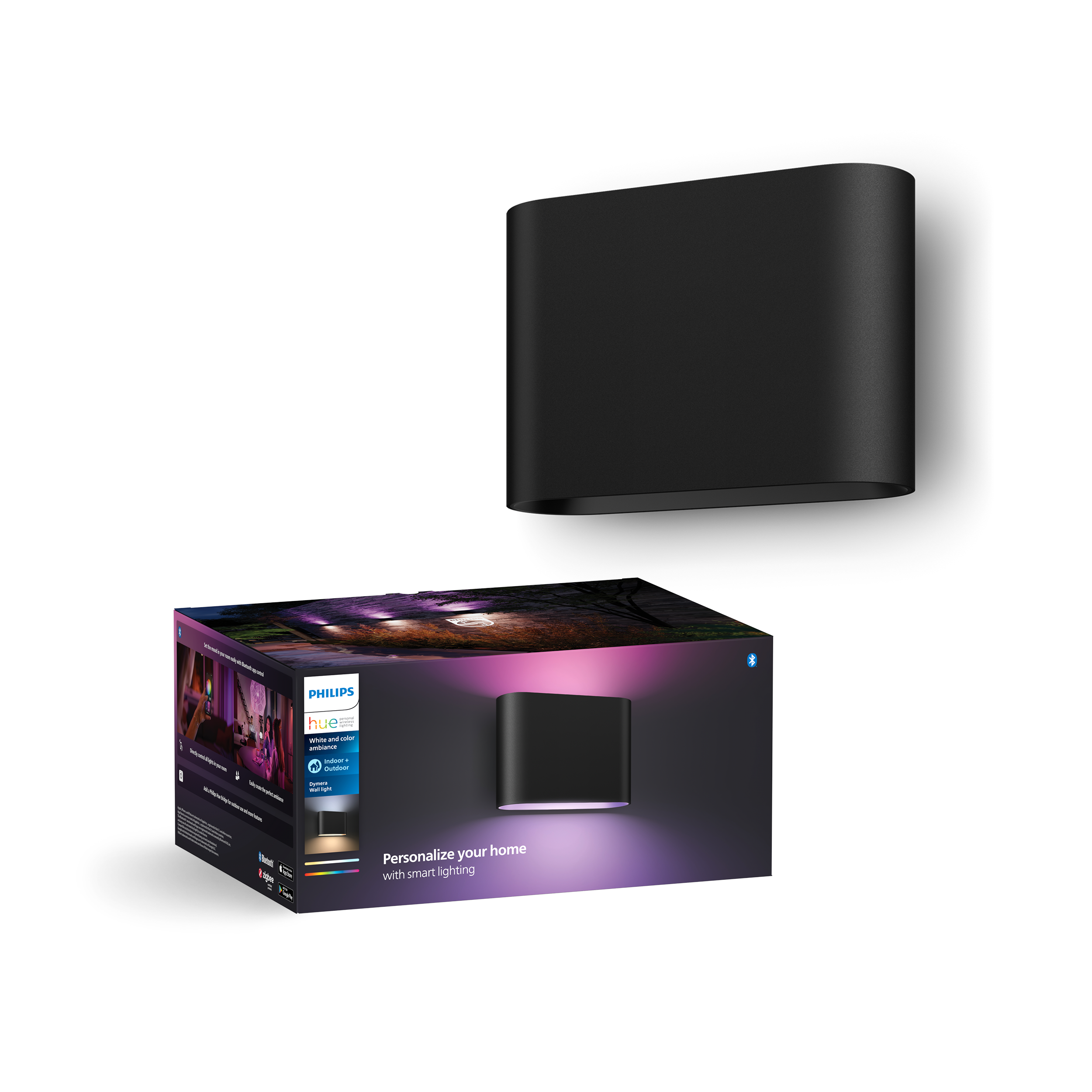 Philips Hue Dymera Vegglampe – White & Colour Ambiance – Gratis frakt v:2454204