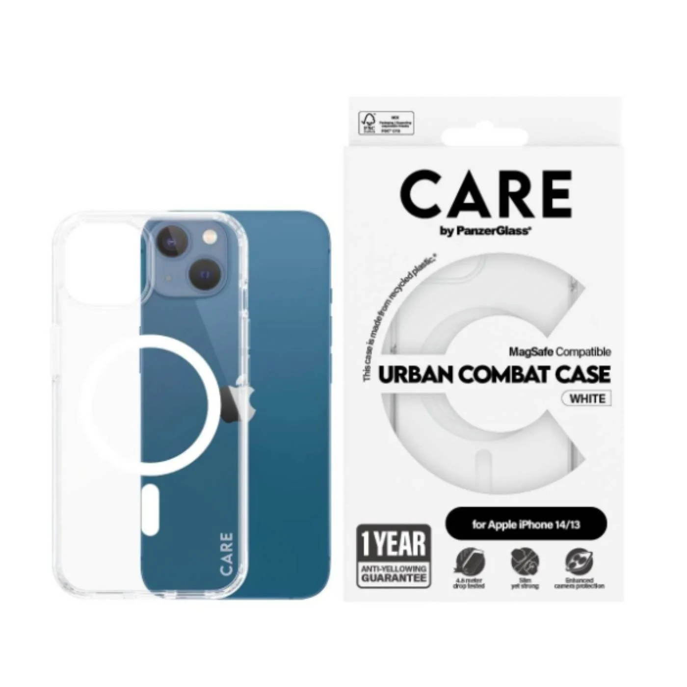 CARE by PanzerGlass – Flagship White MagSafe iPhone 14/13 v:4499029 CARE by PanzerGlass – Flagship White MagSafe iPhone 14/13 v:4499029