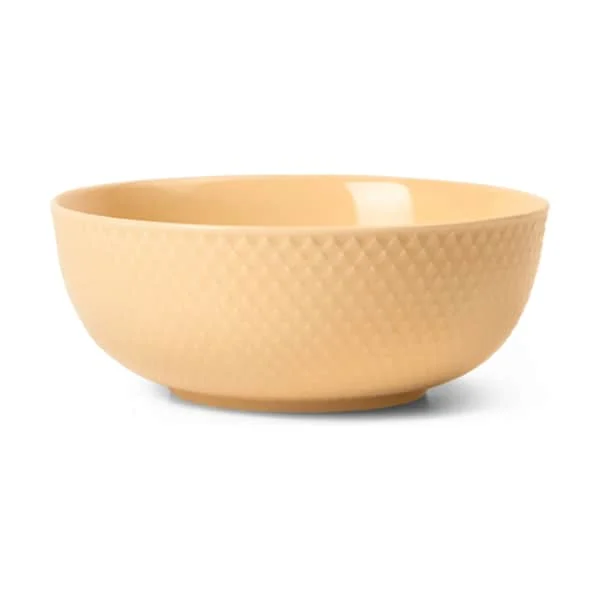 Lyngby Porcelæn – Rhombe Color Skål – Ø15.5 cm – Sand – Sand – M v:2104073