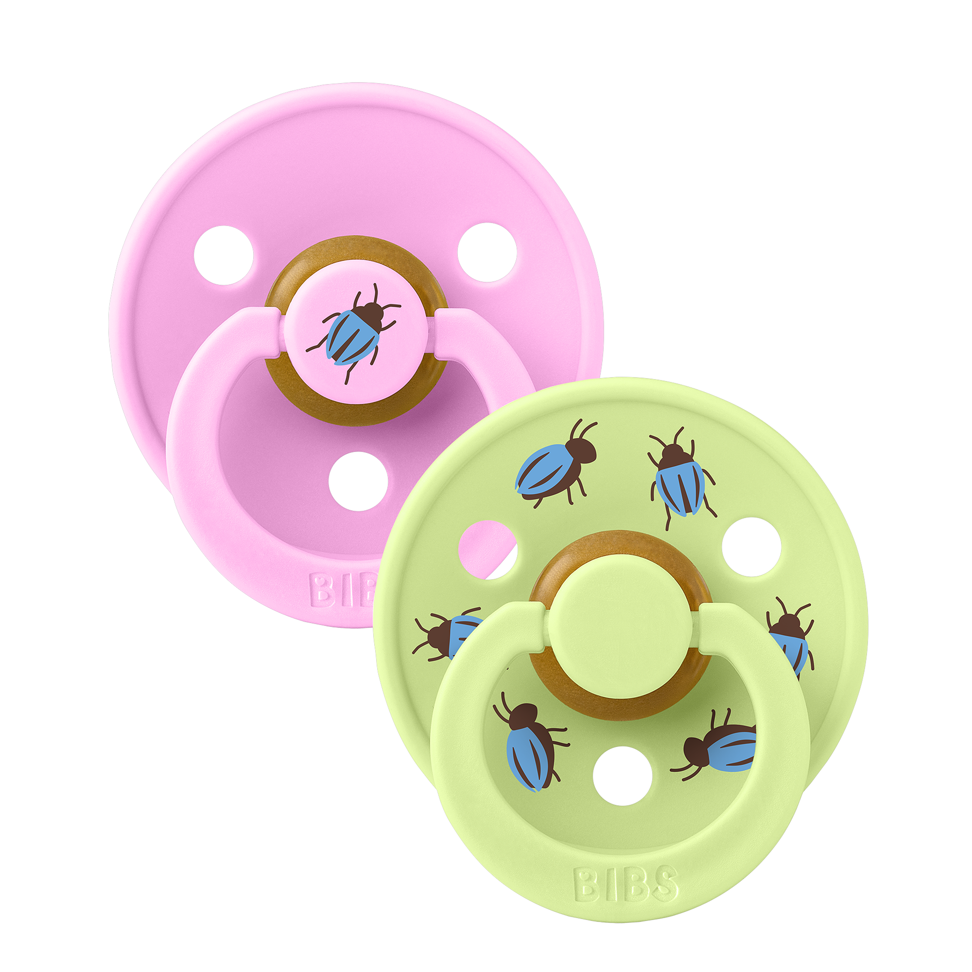 BIBS – Studio Colour Pacifier Beetle Mix – Ballet/Matcha – Size 2 v:4715762 BIBS – Studio Colour Pacifier Beetle Mix – Ballet/Matcha – Size 2 v:4715762