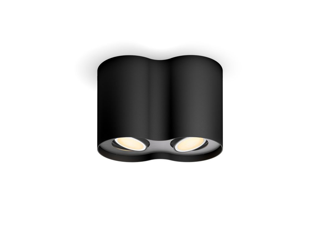 Philips Hue Pillar Double Spot Black - Gratis frakt v:8344798