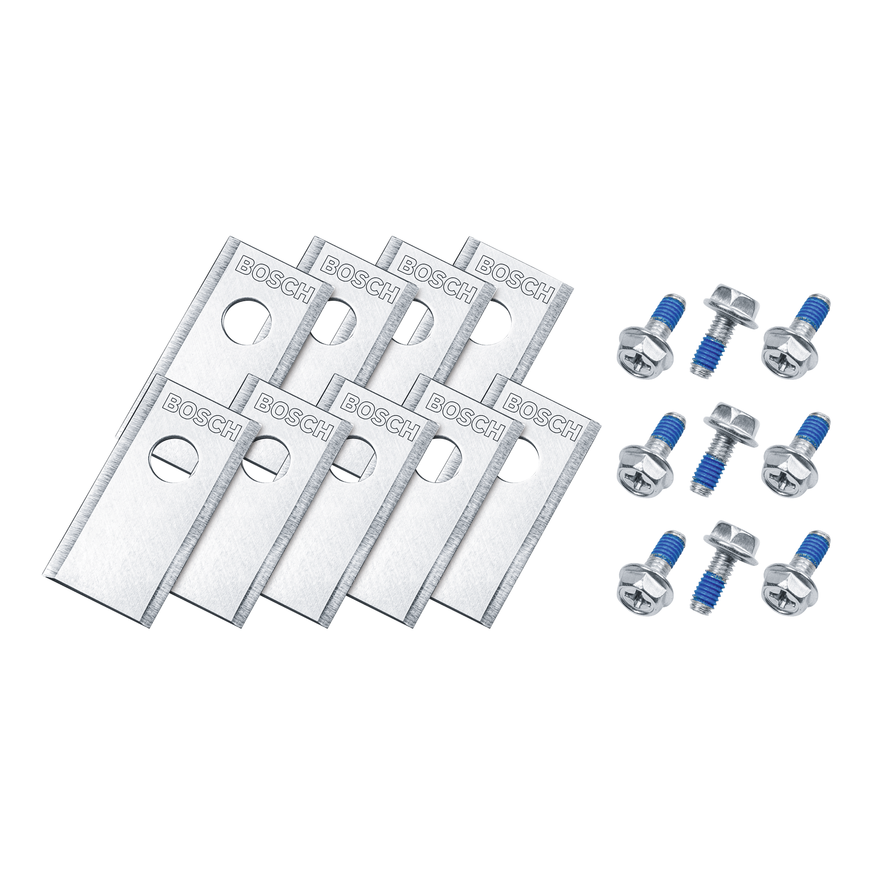 Bosch – VISIMOW18V Reservekniver – Slipte Rustfrie Stålkniver for Optimal Klippeytelse v:4845918