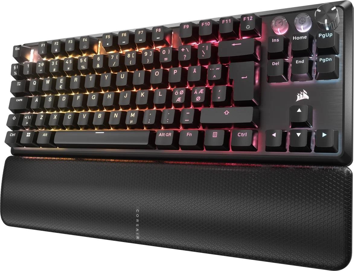 Corsair - K70 PRO TKL-MGX v2-BLK Gaming Keyboard Nordic - Gratis frakt v:6959487