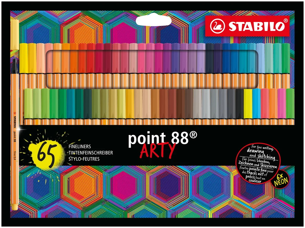 Stabilo – Point 88 Arty – 65 stk. - Gratis frakt v:5464259