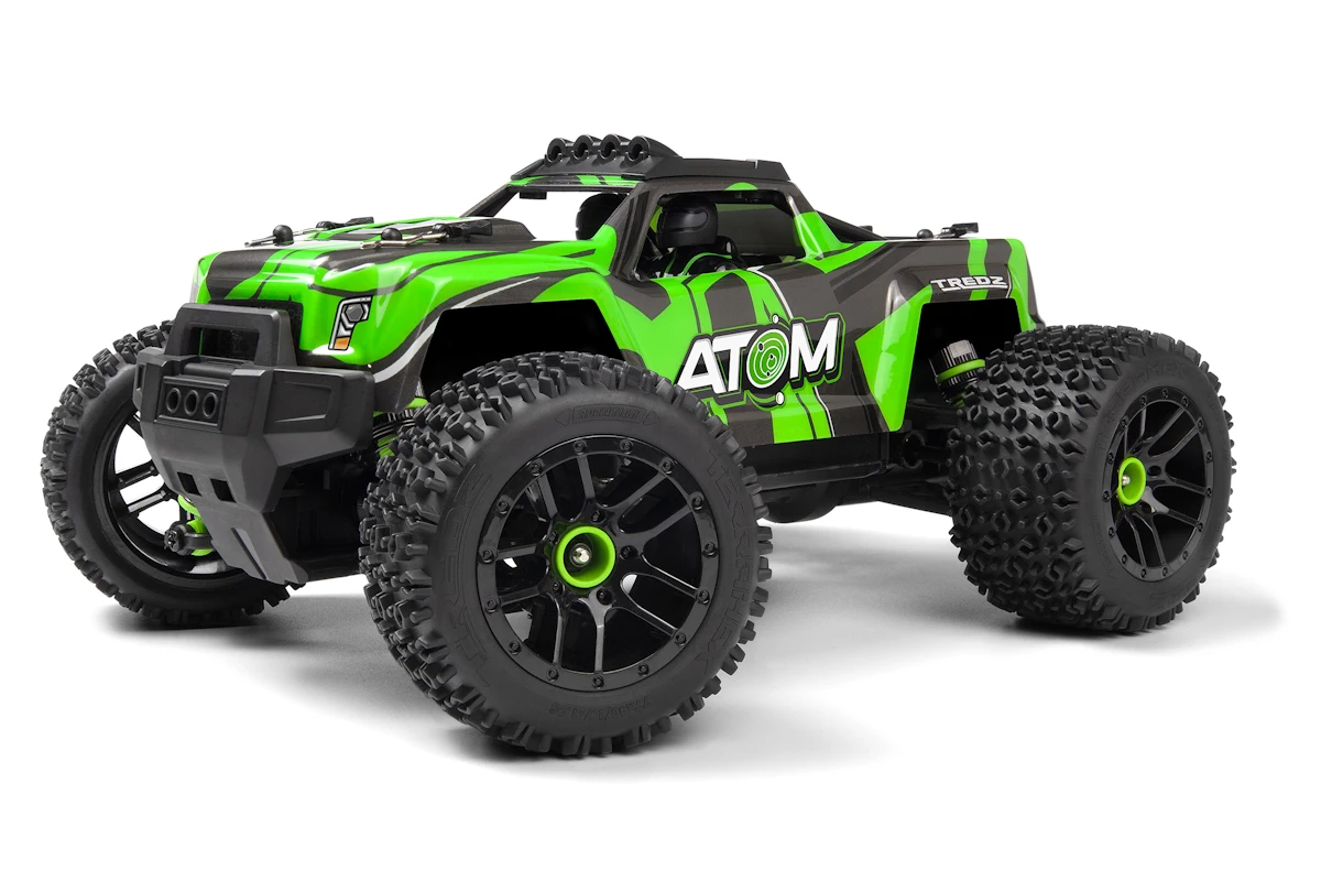 Maverick - RC Atom AT1 1/18 4WD Electric Truck - Green - Green - Gratis frakt v:3593721