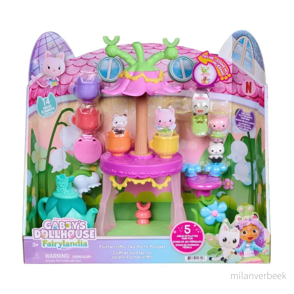 Gabby's Dollhouse Flutterriffic Tea Party Playset v:3272716