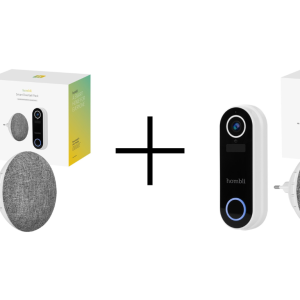 Hombli – Smart Doorbell 2 Promo Pack (Doorbell 2 + Chime 2) White – BUNDLE with 2x – Gratis frakt v:2235899