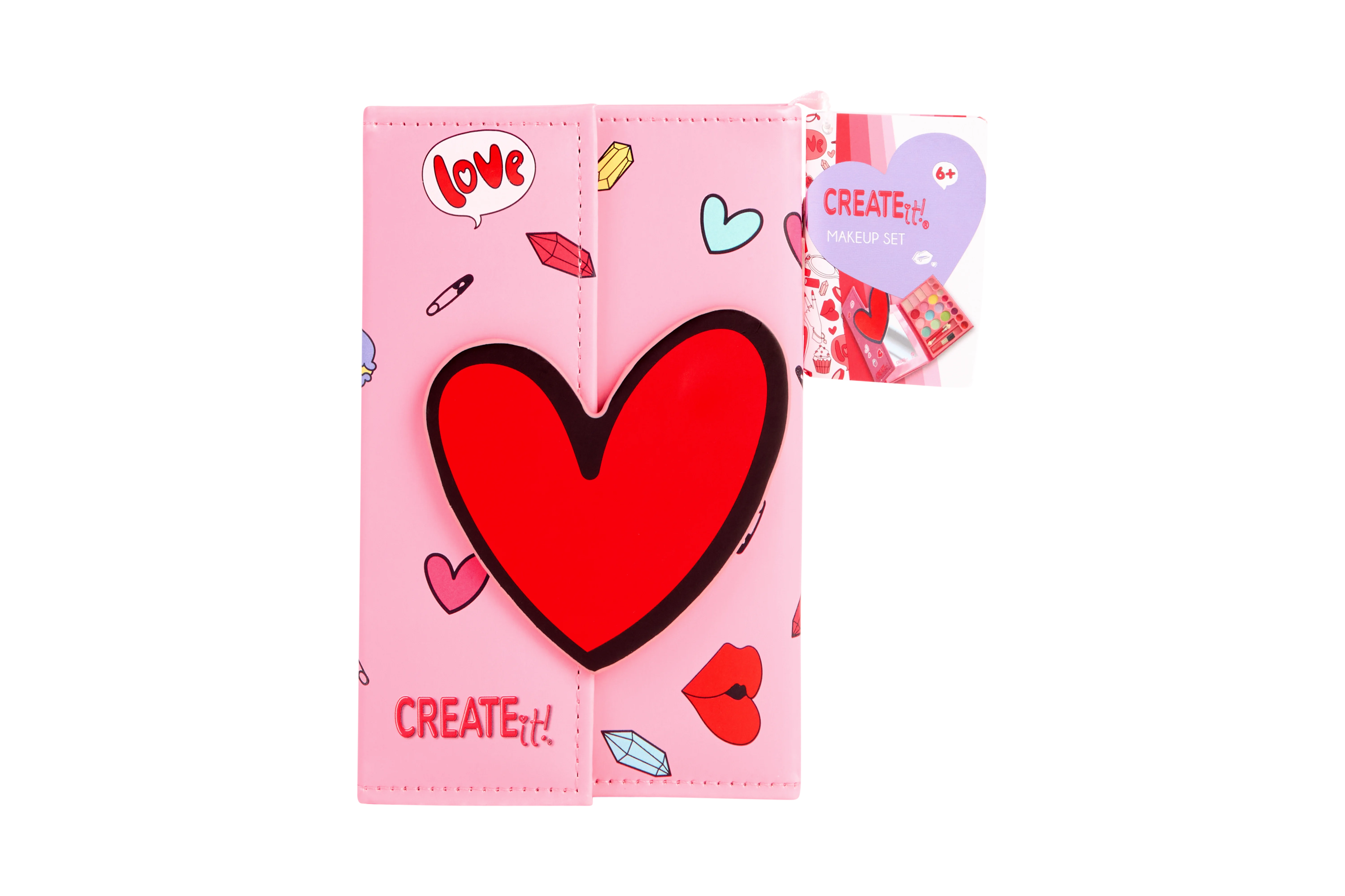 Create It! - Makeup Book Magnet Closure Heart (884526) v:6465221